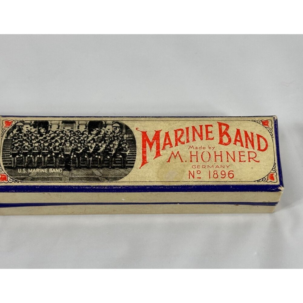 Hohner Marine Band Harmonica No. 1896 Made In‎ Germany Original Box Key of G - Picture 2 of 16